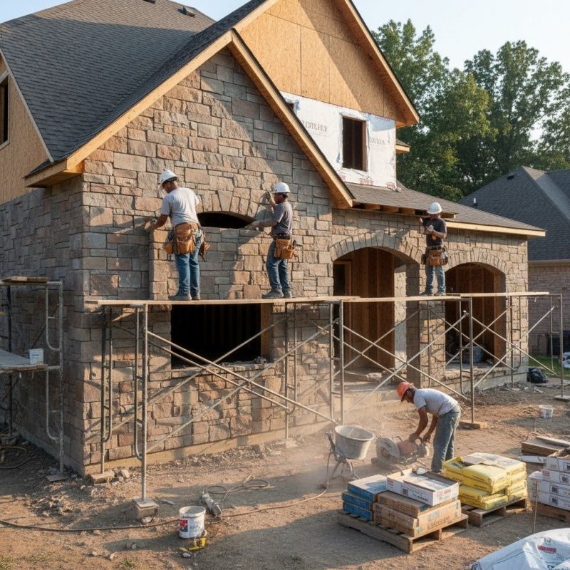 Exterior Stone Installation