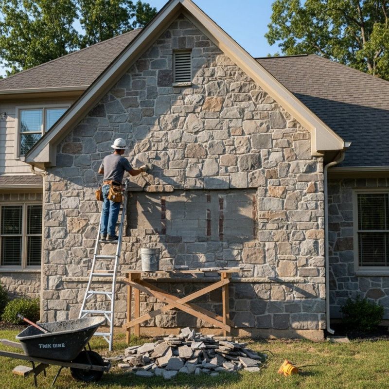 Exterior Stone Installation