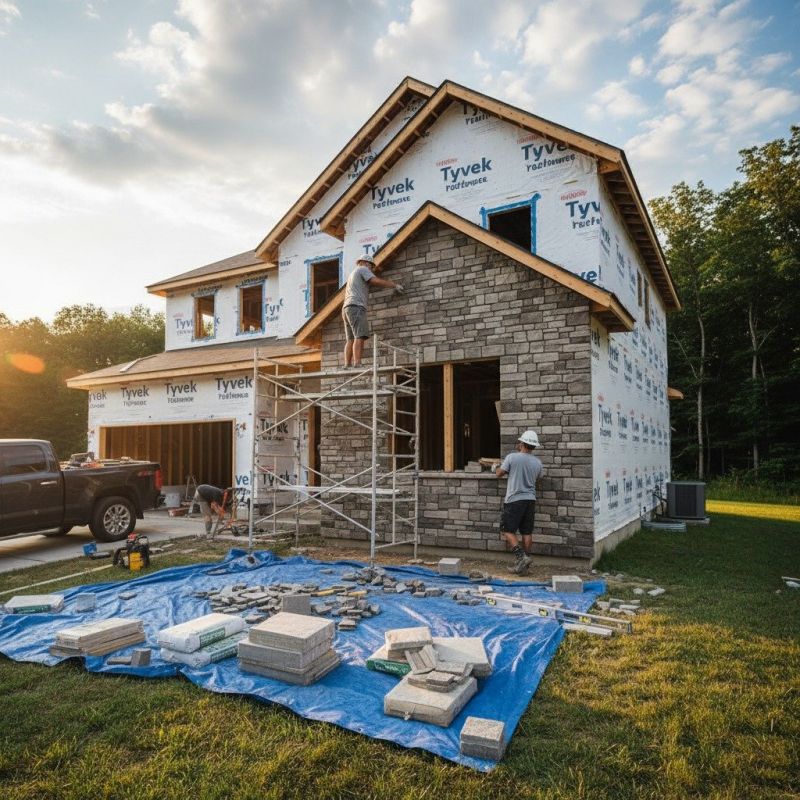 Exterior Stone Installation