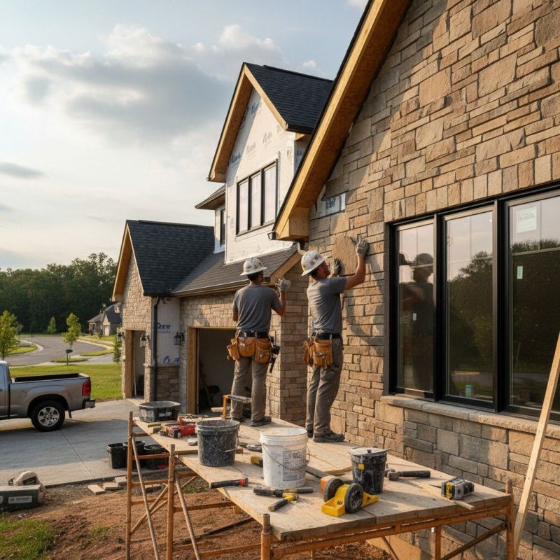 Exterior Stone Installation