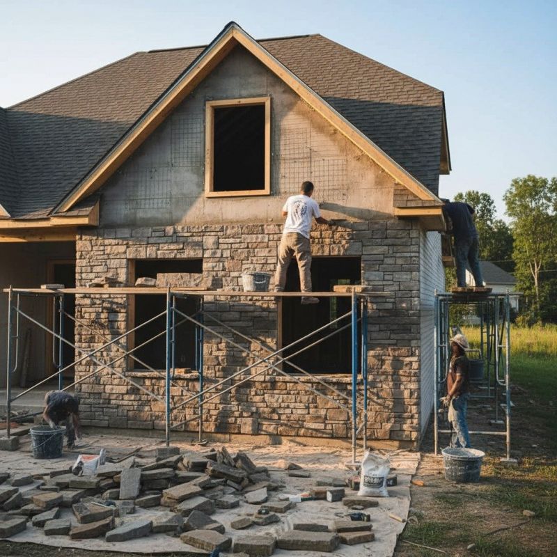 Exterior Stone Installation