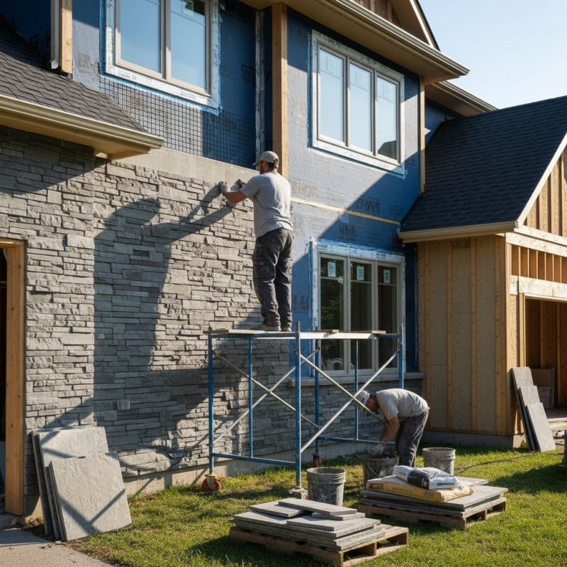 Local Exterior Stone Installation pros at work